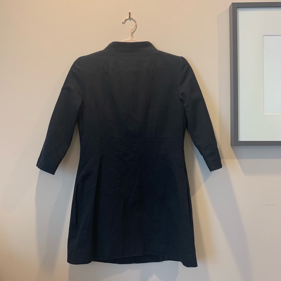 Tibi black swing coat, size xsmall - Picture 3 of 8